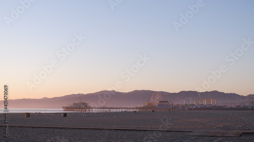 Mountains and Pier with Ocean View