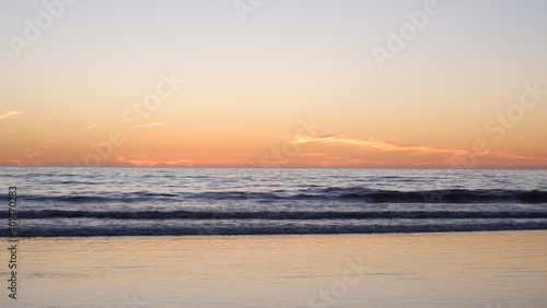 Sunset in Santa Monica Beach