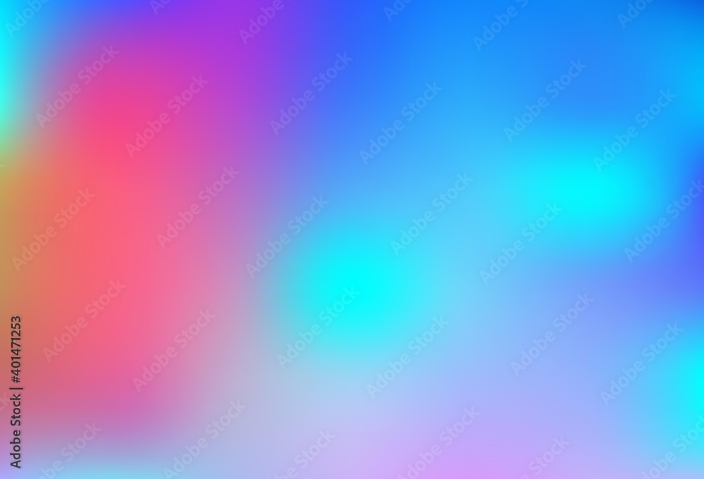 Light Multicolor vector blurred and colored pattern.