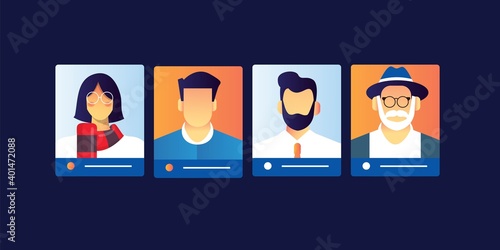 people profile board for user persona object for targeting market buyers