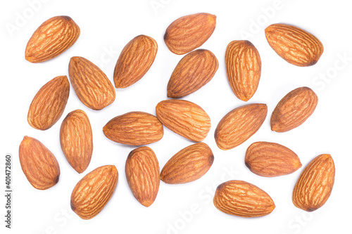 Almond pattern texture background.