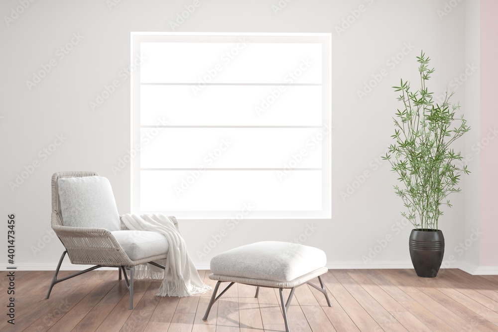 Modern interior design. 3D illustration Modern interior design. 3D illustration
