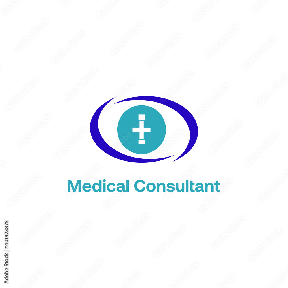 Initial letter I with medical cross icon and loop care symbol for healthy hospital medicine logo design concept vector Initial letter I with medical cross icon and loop care symbol for healthy hospital medicine logo design concept vector