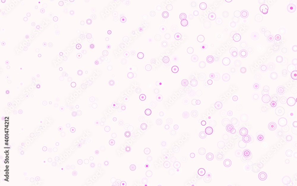 Light Purple, Pink vector template with circles.