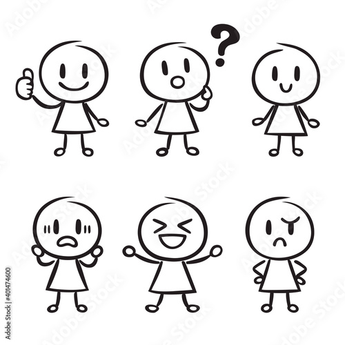 キャラクター　いいね　はしゃぐ