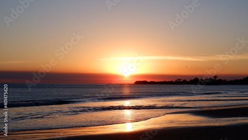 Sunset view in Malibu Beach