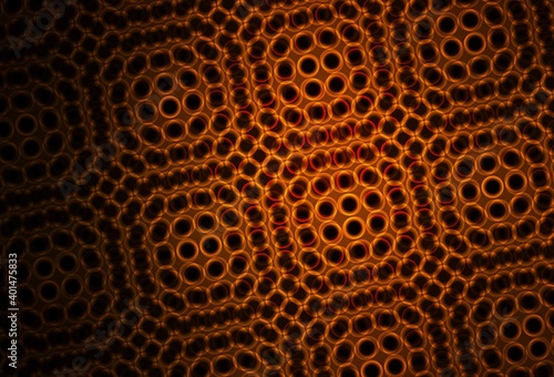 Dark Brown vector texture with disks.