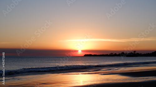 Sunset view in Malibu Beach