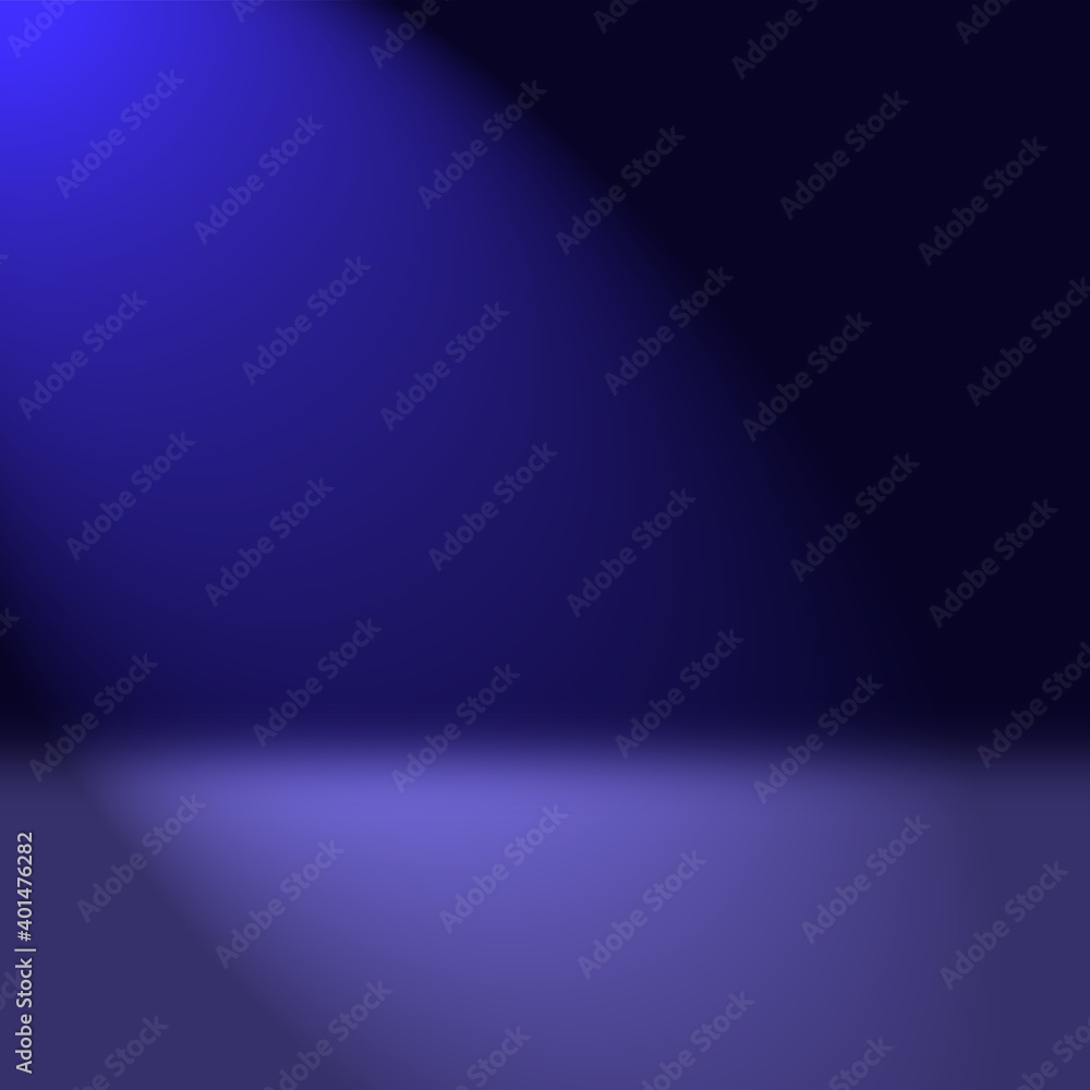 暗いぼんやりしたグラデーション スタジオルーム 左上からほのかな青い光 あなたのディスプレイ製品のバックグラウンド背景に Stock Photo Adobe Stock