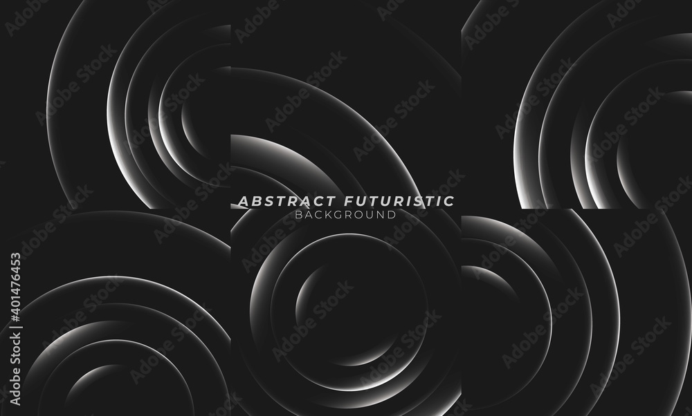 Obraz premium Abstract futuristic glowing Circle lines and technology background, Abstract art wallpaper. Digital innovation concept for your technology design. vector illustration