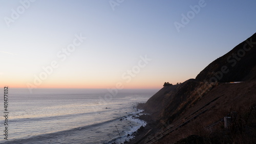 Pacific ocean and sunset