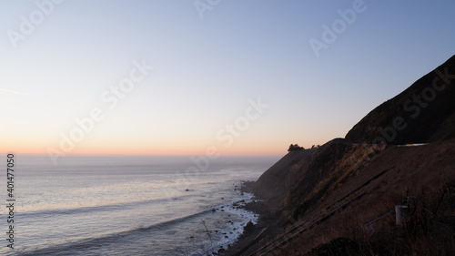 Pacific ocean and sunset