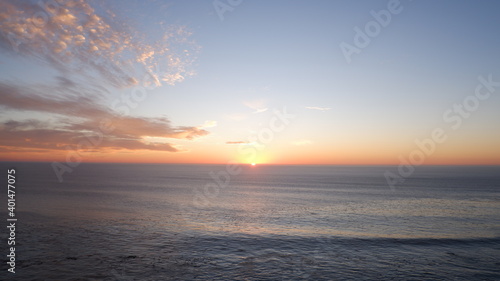 Pacific ocean and sunset