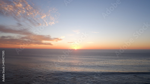 Pacific ocean and sunset