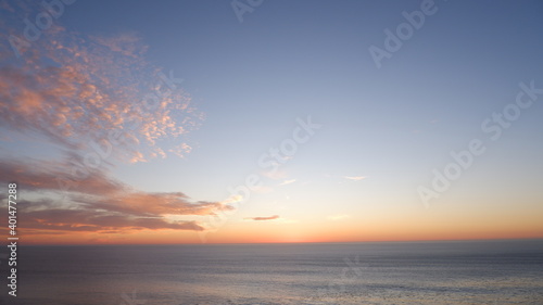 Pacific ocean and sunset