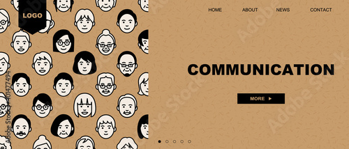 Web page template of business. Landing page concepts for website development. Vector illustration.