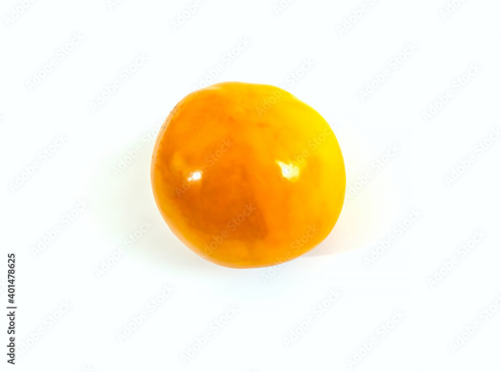 photo persimmon on a white background close up photo persimmon on a white background close up
