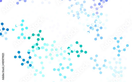 Wallpaper Mural Light Blue, Green vector texture with artificial intelligence concept. Torontodigital.ca