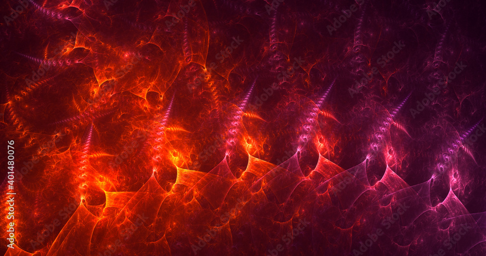 3D rendering abstract multicolor fractal light background 3D rendering abstract multicolor fractal light background