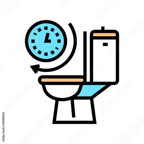 frequent urination color icon vector. frequent urination sign. isolated symbol illustration