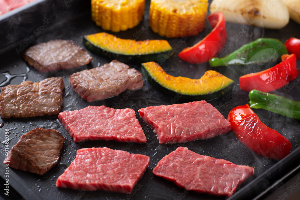ホットプレートで焼肉 ホットプレートで焼肉