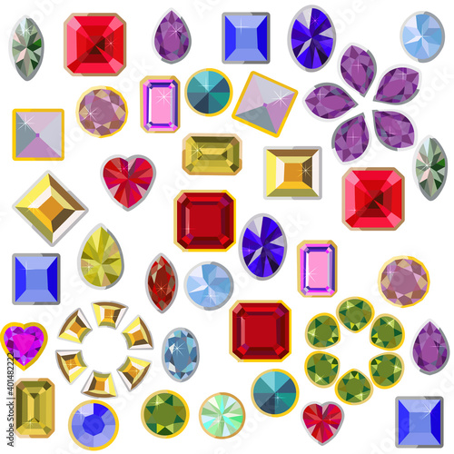 A scattering of jewelry.