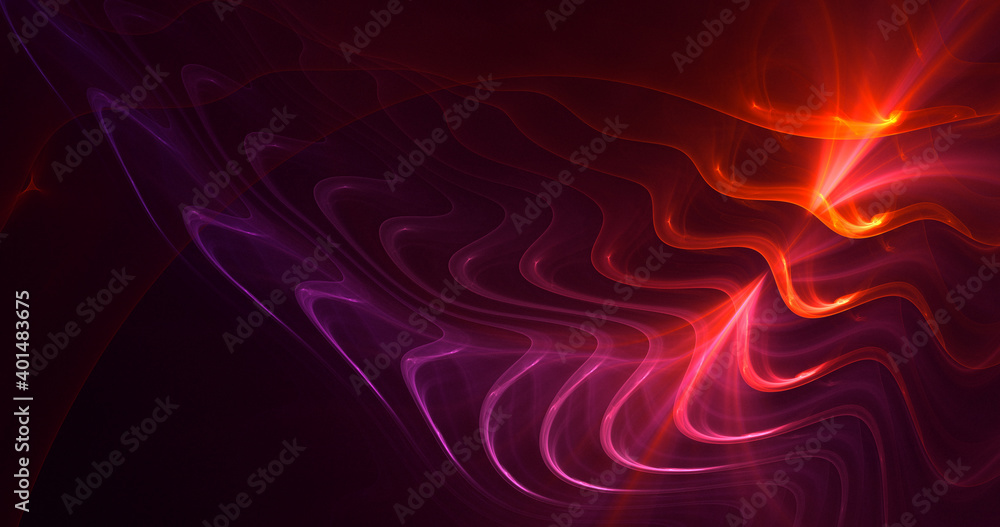3D rendering abstract multicolor fractal light background 3D rendering abstract multicolor fractal light background