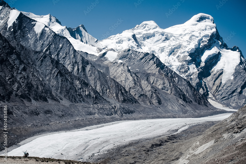 Snowy peaks, Himalayas, mountains, Zanskar, Ladakh, Tibet