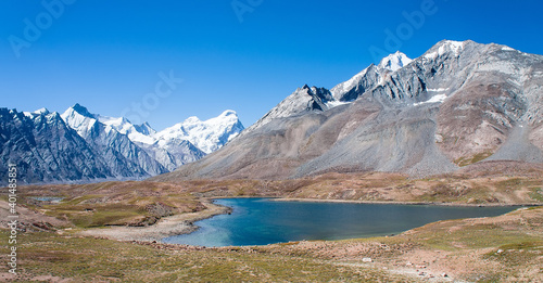 Lake in the Indian Himalayas, Himalayas, mountains, Zanskar, Ladakh, Tibet