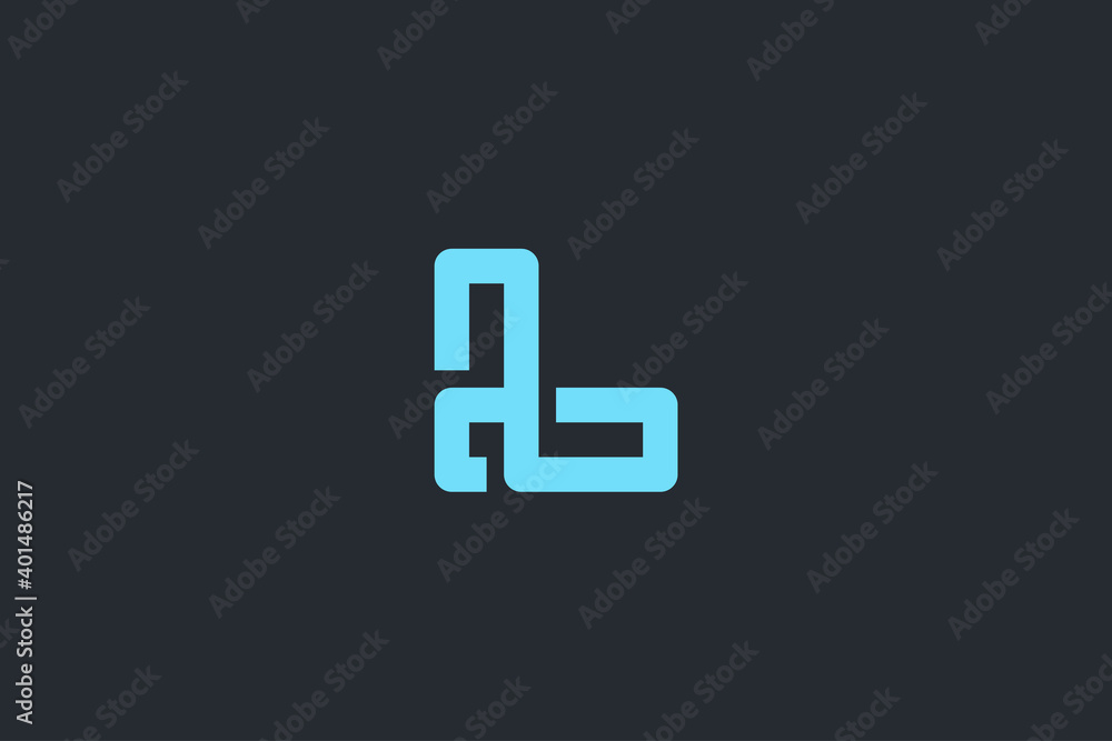 Minimal Modern Abstract Letter L Dark Background Logo Template Minimal Modern Abstract Letter L Dark Background Logo Template