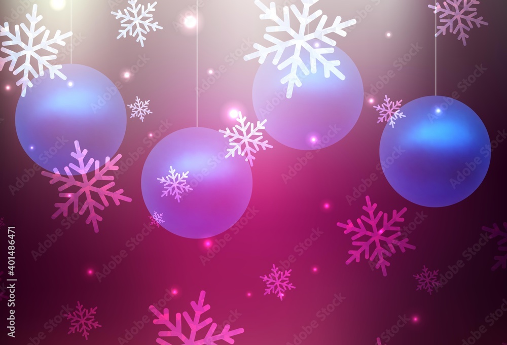 Dark Pink vector texture in birthday style. Dark Pink vector texture in birthday style.