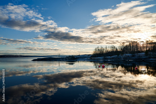 At Fornebu, Norway in December 2020. No snow, but below freezing and clear crisp air.  © SteinOve
