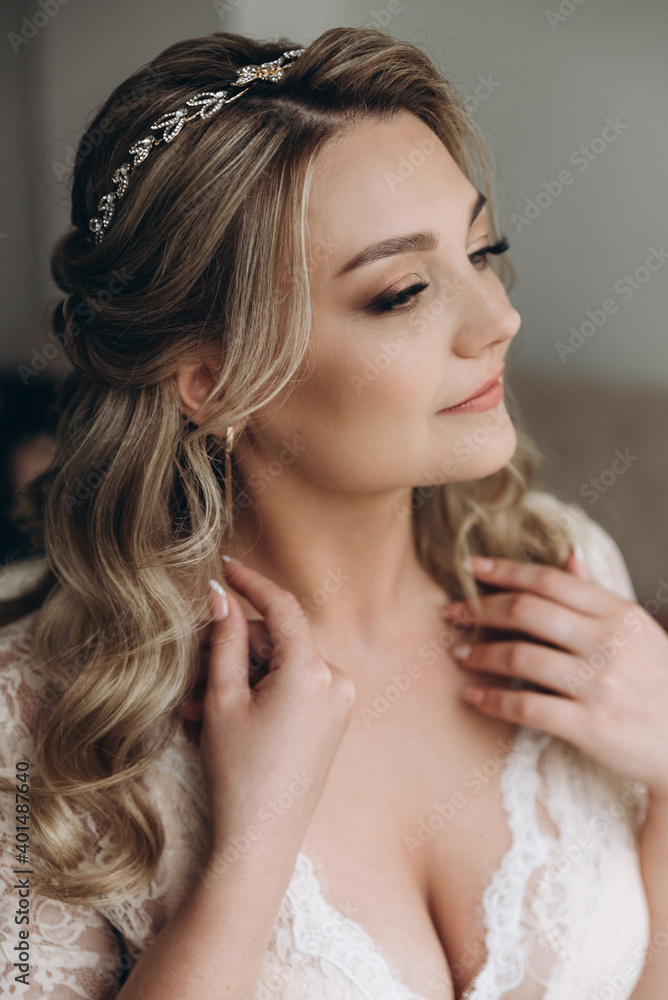 Beautiful bride. Wedding hairstyle and make up. Beautiful bride. Wedding hairstyle and make up.