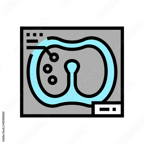 larynx x-ray color icon vector. larynx x-ray sign. isolated symbol illustration
