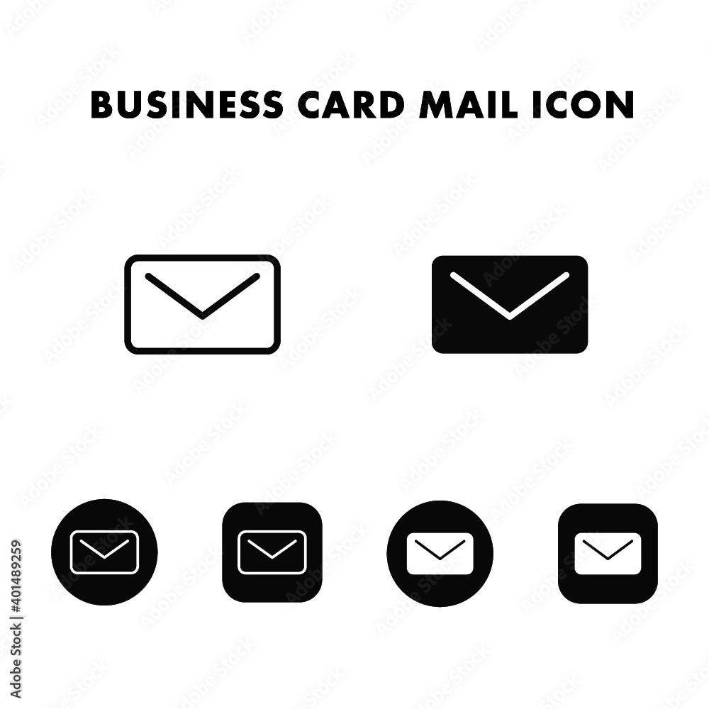 Mail Icon Mail icon for business card Clean Vector Icon Business