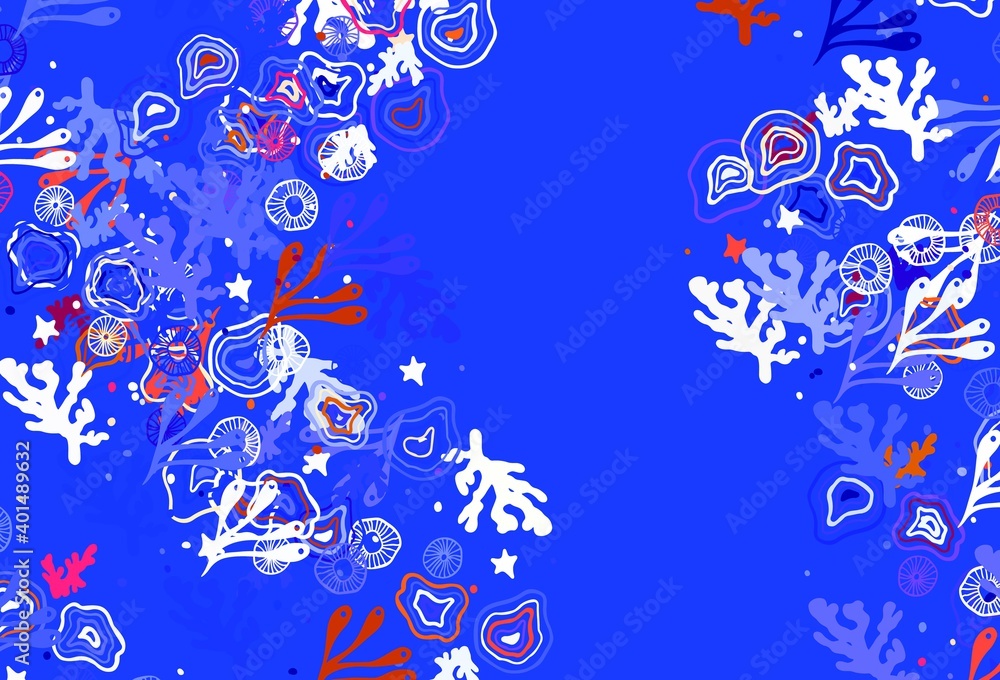 Light Purple vector backdrop with memphis shapes. Light Purple vector backdrop with memphis shapes.