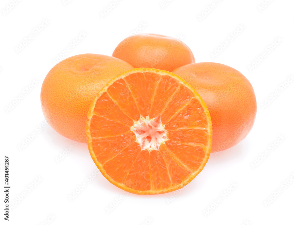 Fresh Orange fruit with slice isolated on white background. Fresh Orange fruit with slice isolated on white background.