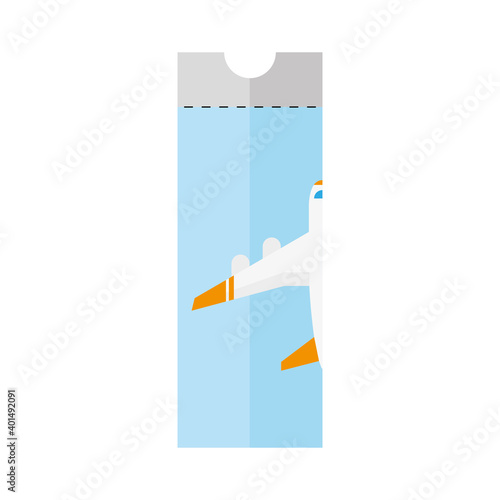 tickets flight flat style icon