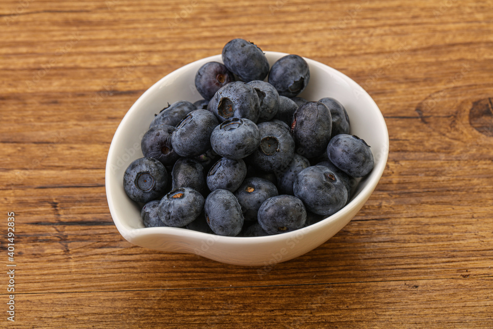 Ripe sweet tasty blueberries heap