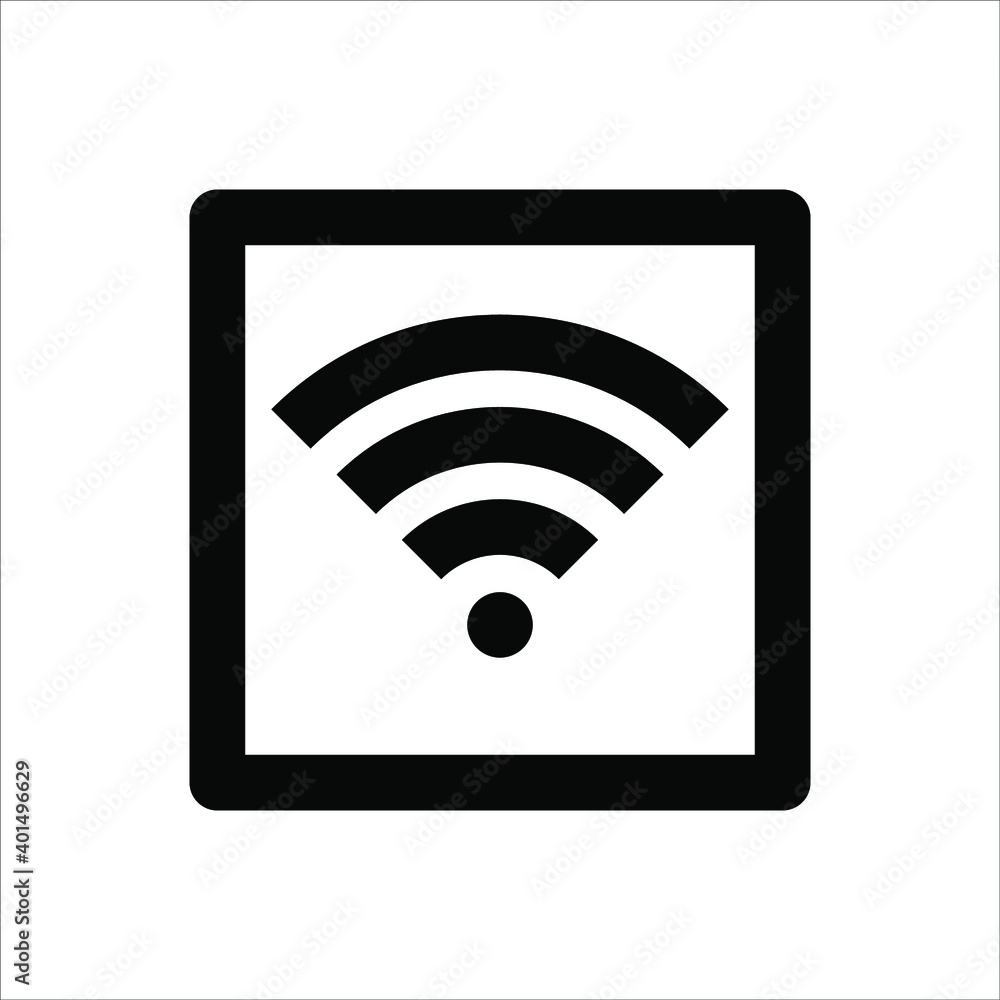 flat illustration of wifi vector icon flat illustration of wifi vector icon