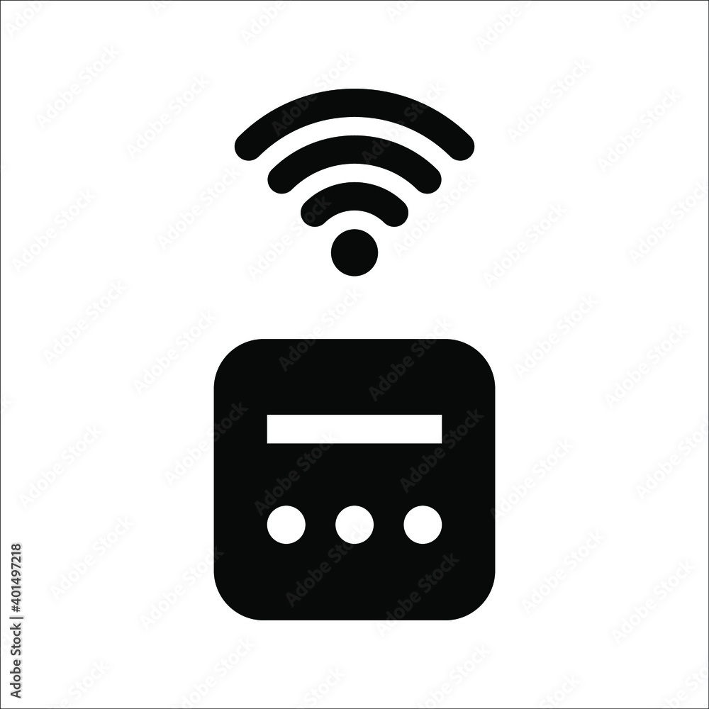 flat illustration of wifi vector icon flat illustration of wifi vector icon
