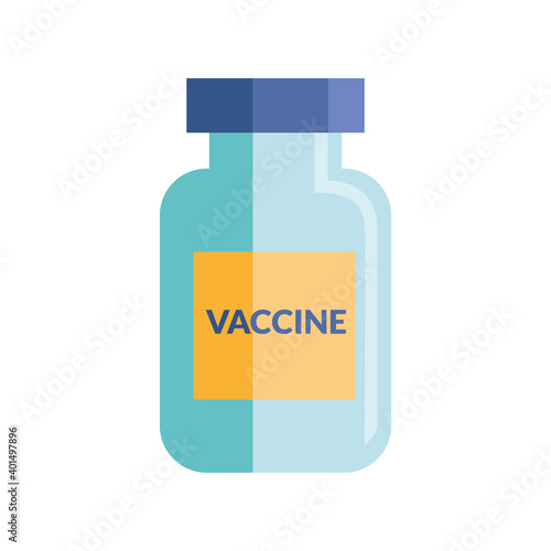 vaccine vial bottle isolated icon