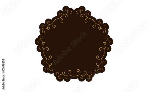 フレーム素材、豪華でエレガントなゴシックフレーム