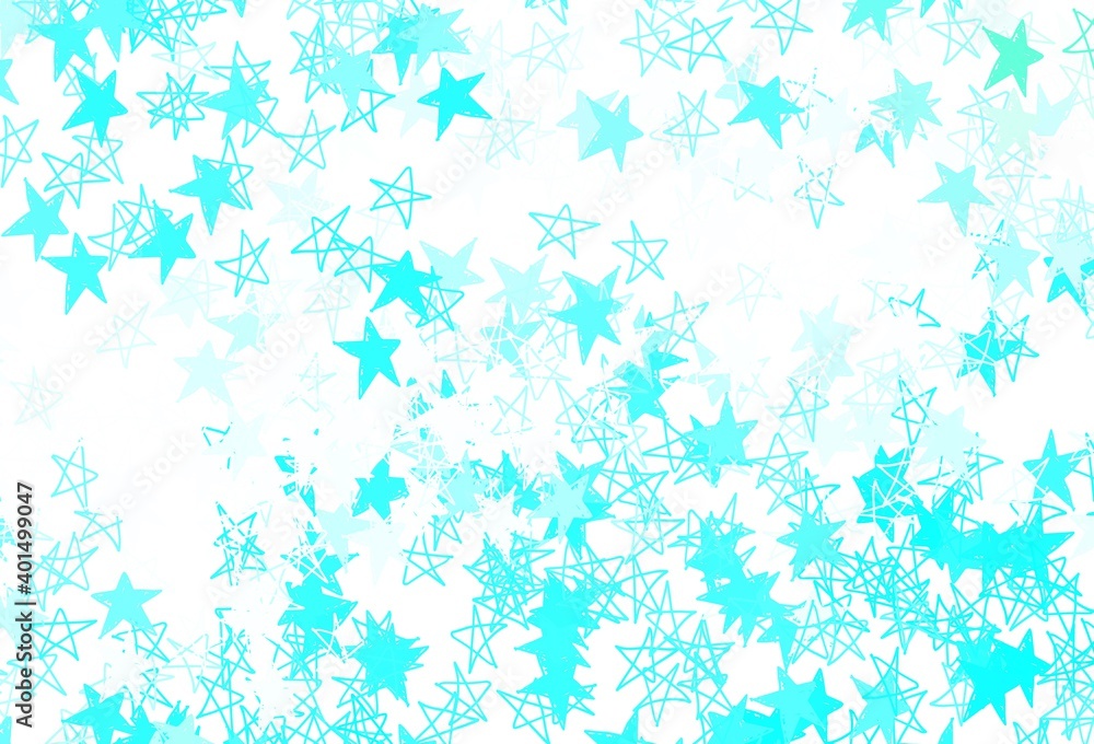 Light Green vector texture with beautiful stars. Light Green vector texture with beautiful stars.