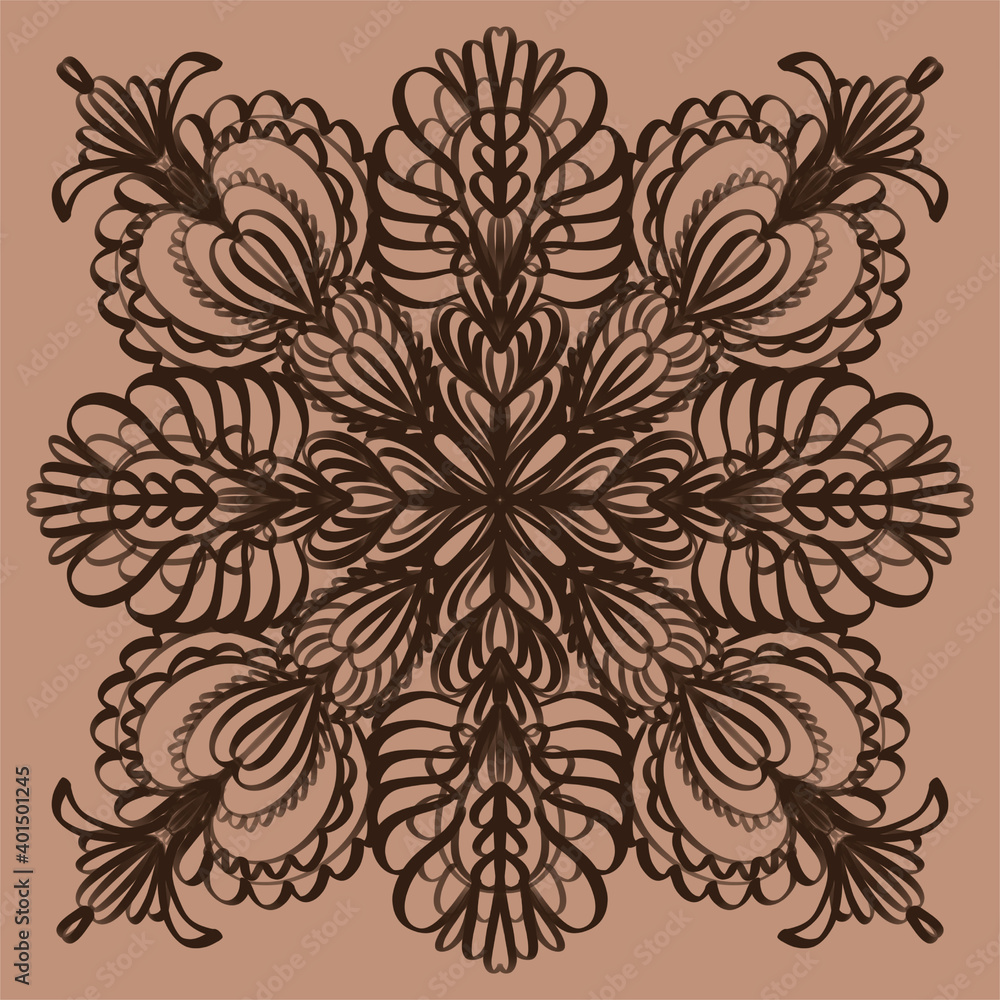 Fototapeta premium Repeating ornament. Image for the background. Obstruction.