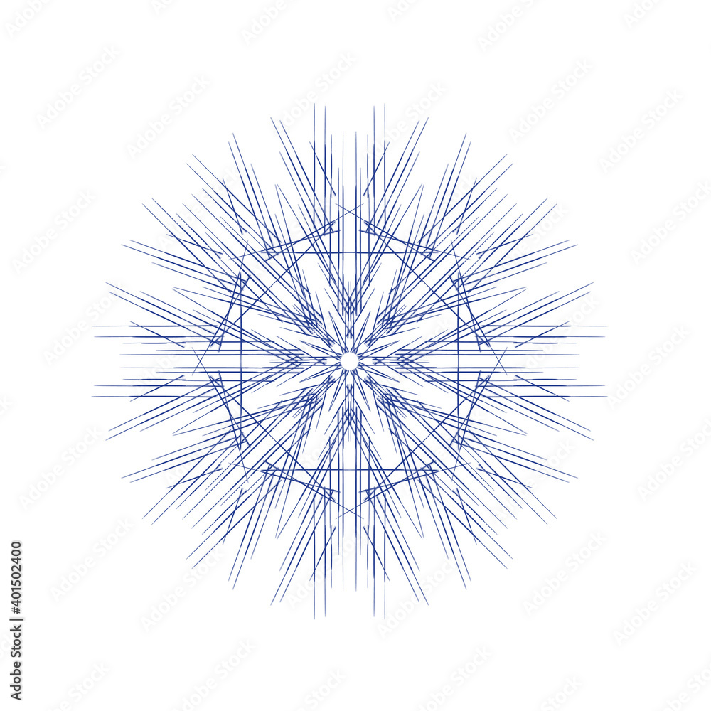 Obraz premium Vector spirograph colorful pattern on white background.