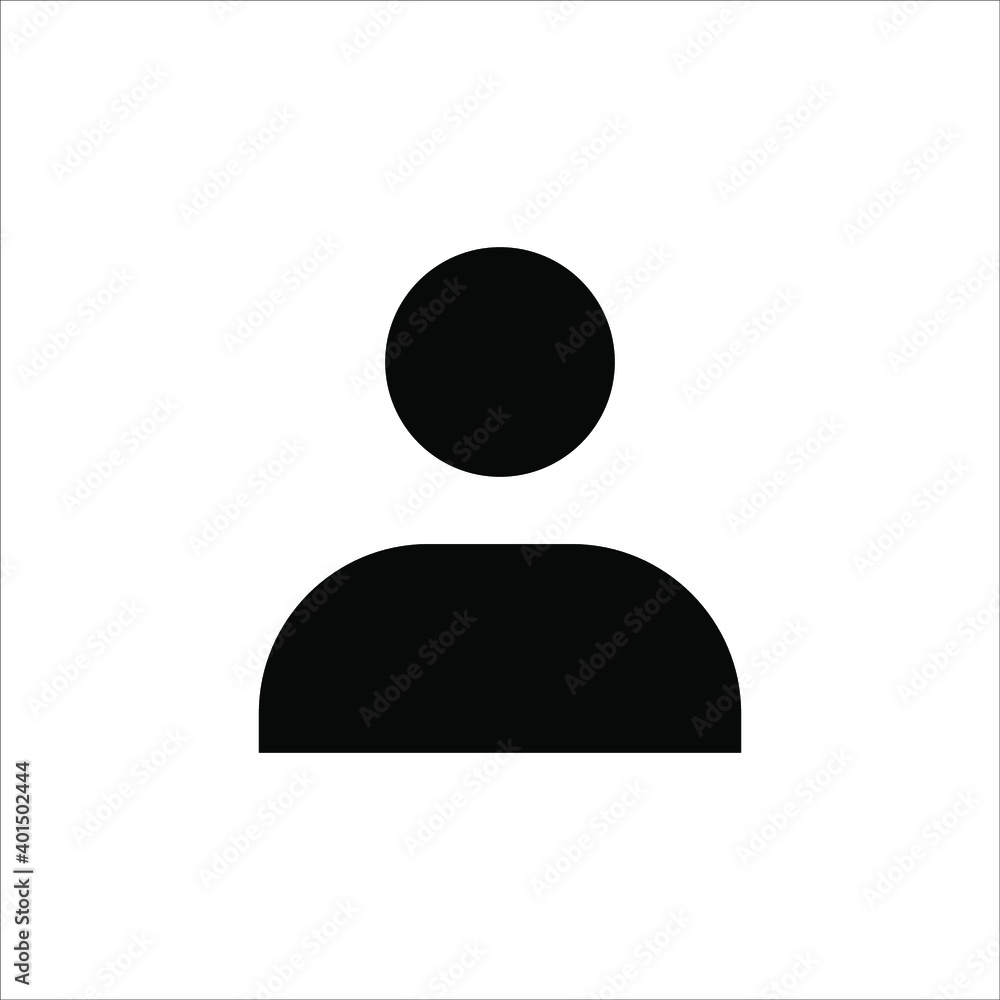 Illustration of human icon vector. User avatar symbol icon modern design color editable on white background Illustration of human icon vector. User avatar symbol icon modern design color editable on white background