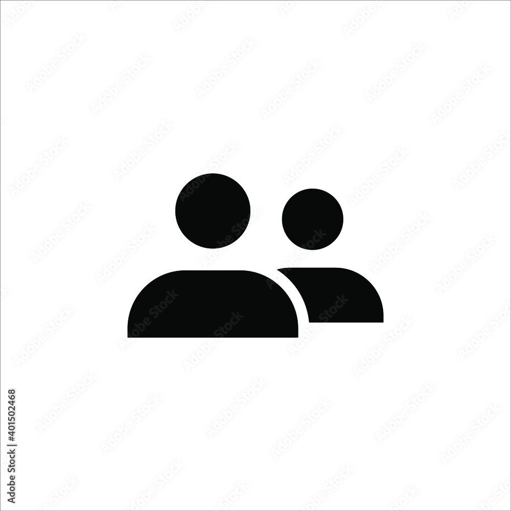 Illustration of human icon vector. User avatar symbol icon modern design color editable on white background Illustration of human icon vector. User avatar symbol icon modern design color editable on white background
