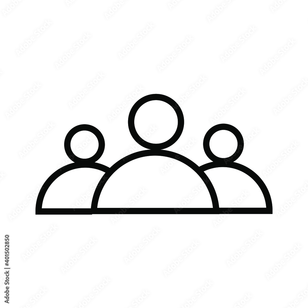 Illustration of human icon vector. User avatar symbol icon modern design color editable on white background Illustration of human icon vector. User avatar symbol icon modern design color editable on white background