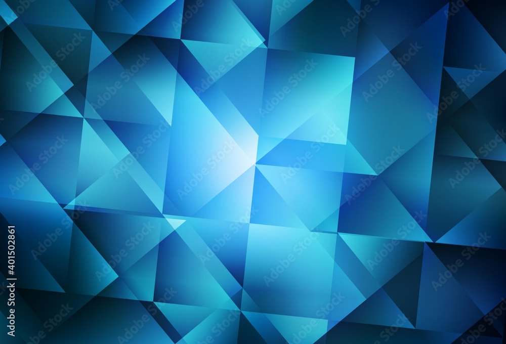 Light BLUE vector abstract mosaic backdrop.